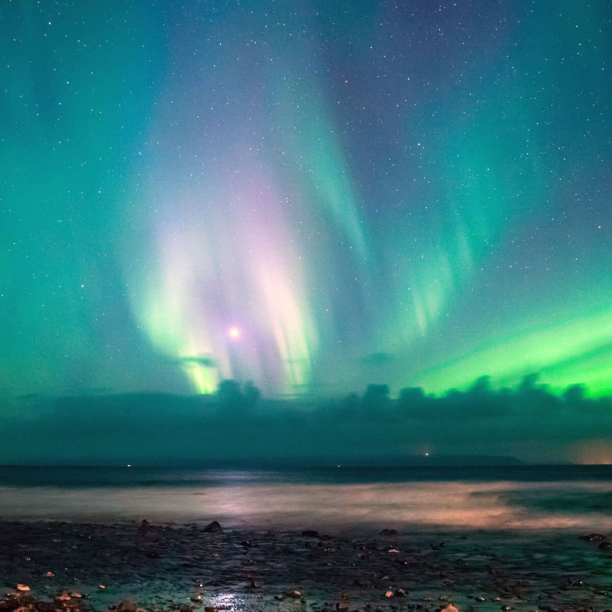 Revontulet Kemijärvellä